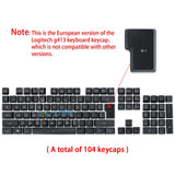 full set Keycaps for Logitech EU version G413 Mechanical Keyboard Replacement Model