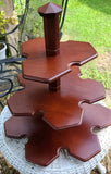 Vtg Franklin Mint 1984 Woodl & Surprises Wooden Figurine 3 Tier Display Stand Model