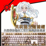 Anime Frieren Theme Keycaps PBT 108 Keys Translucent RGB For Cherry MX Keyboard Model