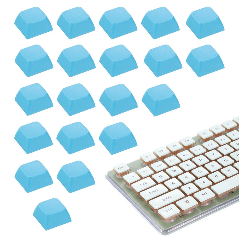 20Pcs XDA Profile Keycap Set PBT Mechanical Numeric Keypads, Sky Blue Model