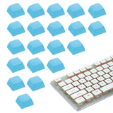 20Pcs XDA Profile Keycap Set PBT Mechanical Numeric Keypads, Sky Blue Model