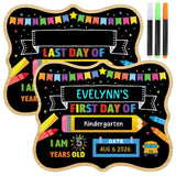 9.4x11.8 Inch First Last Day Of School Reusable Chalkboard Sign Photo Prop Model