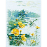 Magic Needle counted cross stitch kit "Foggy Morning", 26x38cm, DIY Model
