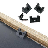 50X Black Plastic Picture Photo Frame Back Board Backboard Hold Clip Snap Fixing Model