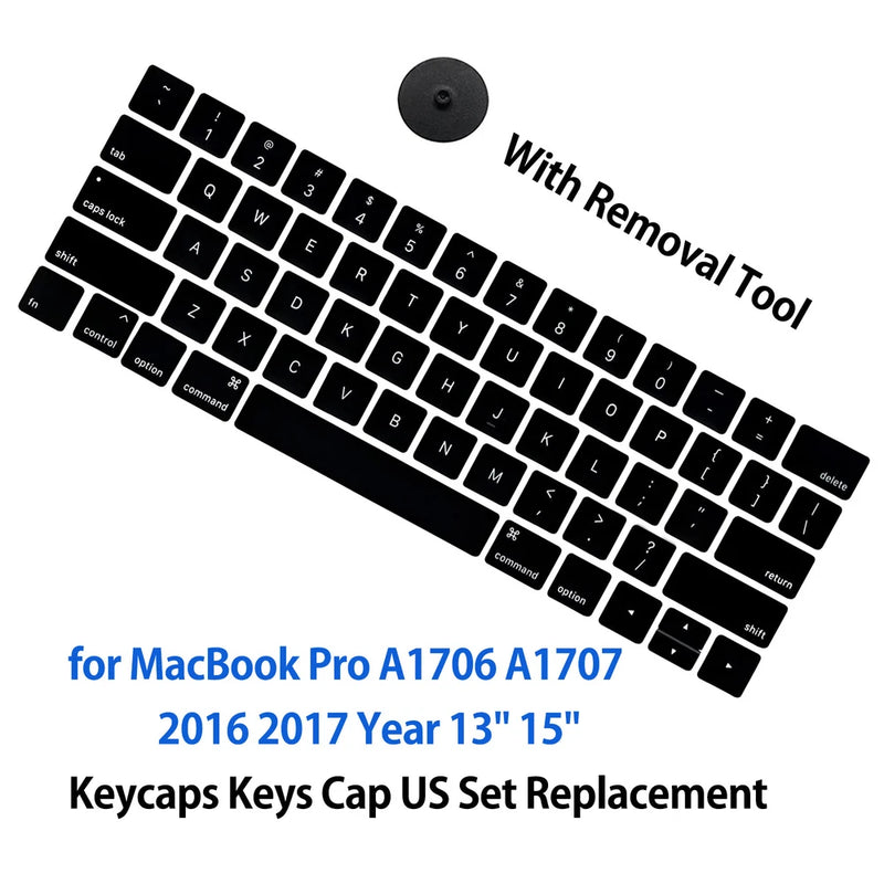 NEW US Keyboard Key Caps Full Set for Macbook Pro 13 A1706 2016 2017 Replacement Model