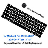 NEW US Keyboard Key Caps Full Set for Macbook Pro 13 A1706 2016 2017 Replacement Model