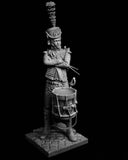 1/16 Resin Figure Model Kit 120mm Ancient Marine Drummer Unassembled Unpainted Model