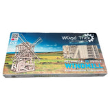 Windmill Mechanical Wooden Model Kit Wood Trick Mechanical 3D Puzzle Windmill Model