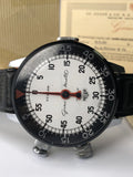 Vintage HEUER Turler STOP WATCH Game Master ~ Left Handed Model ~ Box And Papers Model