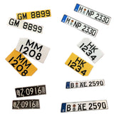 DIY 1/64/43/18 Diorama Customized Number Plates Model Die-cast Car Accessory Toy Model