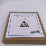 The Stranded Stitch Emoji Smiling Poo Cross Stitch Kit New Poop Model