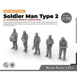 MRY-SFW SSTR72906 1/72 Model Upgrade Parts Soldier Man Type 2 Model