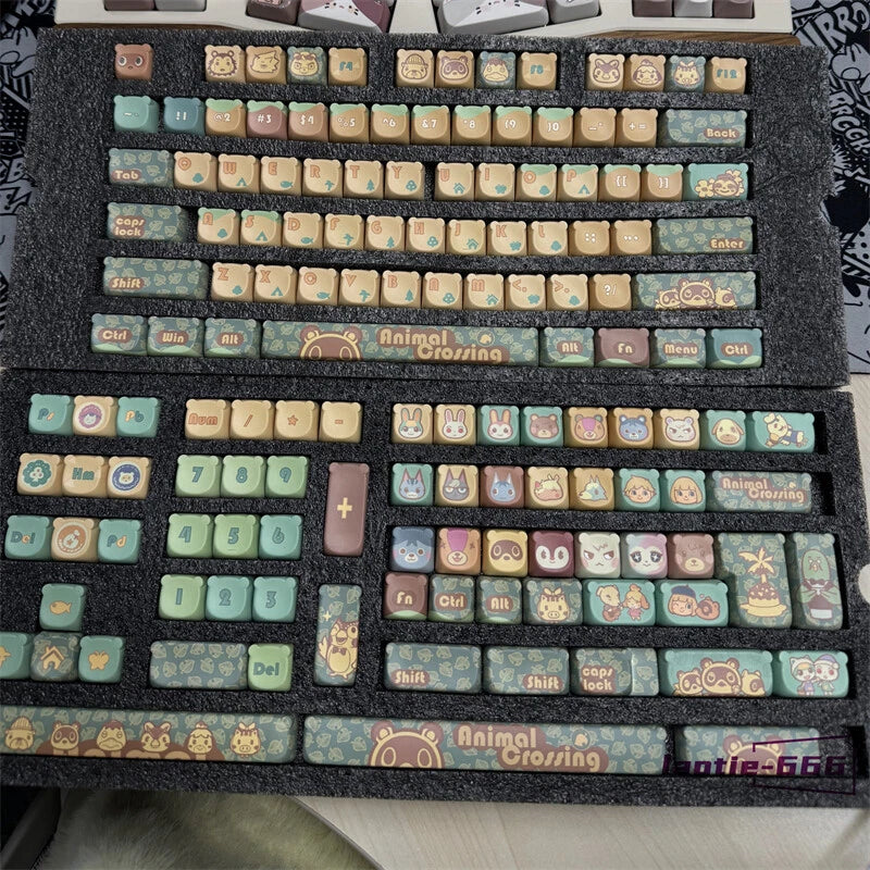 Animal Crossing Keycaps Bear Head EAO MOA PBT Dye-sub Key for Cherry MX Keyboard Model