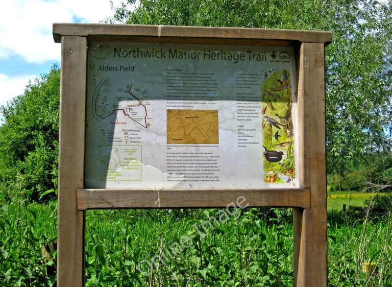 Photo 6x4 Northwick Manor Heritage Trail information board by Alders Fiel c2011 Model