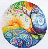 Cross Stitch Kit "First dawn", size 9.4x9.4 in (24.0x24.0 cm) Model