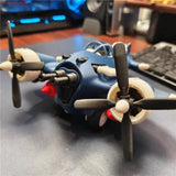 1:72 Scale WWII Fighter Cartoon Model Toy 3D Printing Handmade Assembly DIY Kits Model