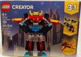 NIB LEGO Creator 3in1 Super Robot 31124 Building Kit Toy Model