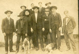 GUYS & HOUND DOGS*ANTIQUE PHOTOGRAPH ON BOARD Model