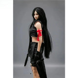 1/6 Scale Black Clothes Set with Shoes Anime Character Clothing Model for Model