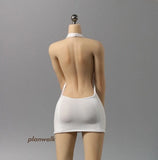 Lady White Dress Skirt Model For 12" Action Figure 1/6 Scale Model