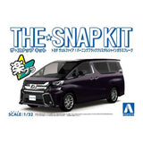 Aoshima 1/32 SNAP KIT #04-C Toyota VELLFIRE(BURNING BLACK CRYSTAL SHINE GLASS Model