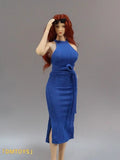 DMTOYS 1/6 Female Long Wrap Hip Dresses model For 12¡± Ph Tbl Action Figure Body Model