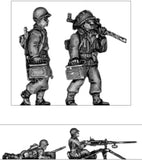 1/72 Resin Figure US Infantry Machine Gun Squad Set 4 Figures Unpainted Model
