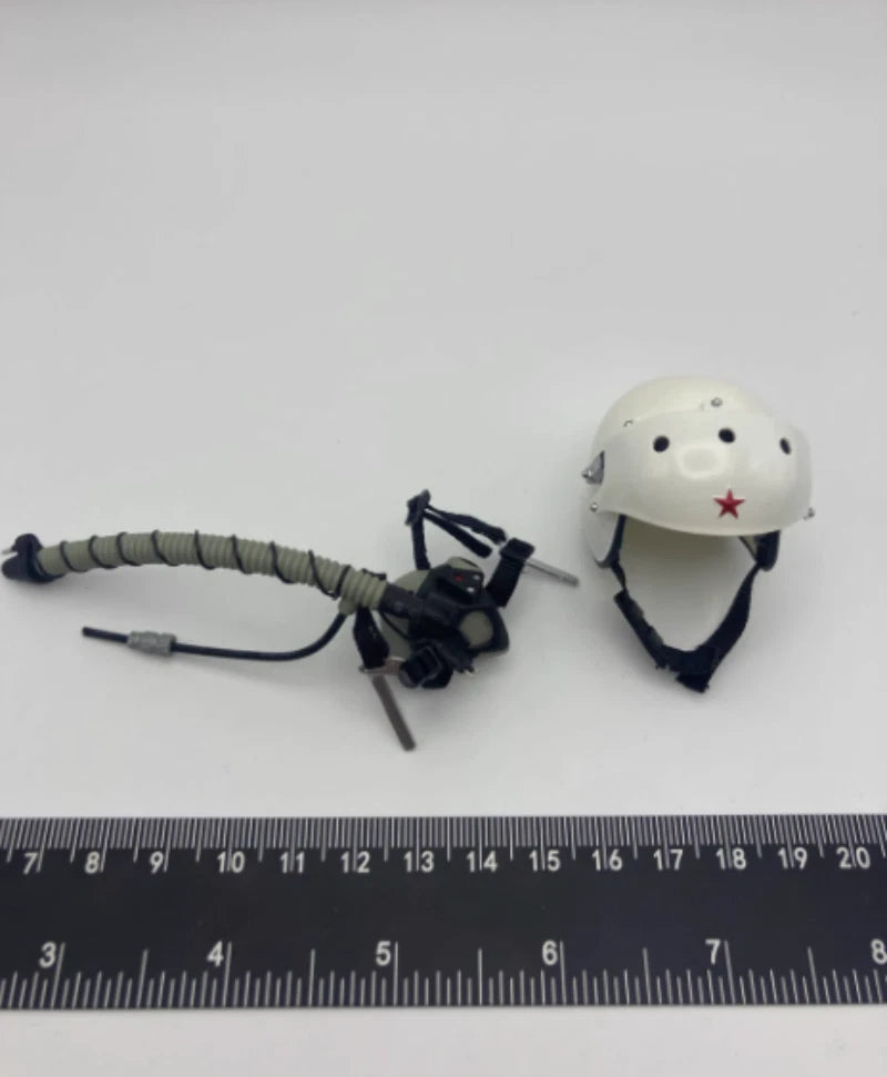 FLAGSET 73006 1/6 Soldier Female Air Force Upgraded Helmet Oxygen Mask Model Model