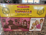 Realife Miniatures Victorian 1:12 Dining Room DIY Kit 201 Wood Set Table Chairs Model