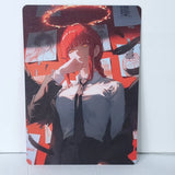 Makima Oversized Waifu Card Girl Premium A4 Wall Art Board 10" x 7" Model