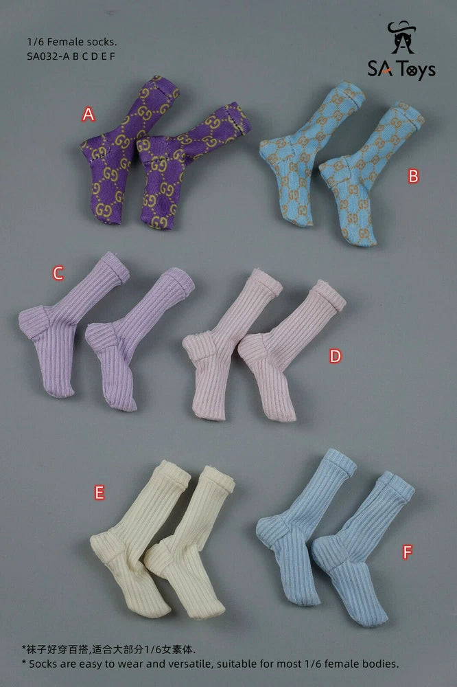 Satoys 1/6 Sports Socks Stocking SA032 Fit 12'' PH TBL Female Figure Body Model Model
