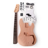 DIY 4String Electric P Bass Kit Mahogany Body rosewood  fingerboard Model