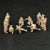 1/48 US Flight Deck Crew Set 11 Figures Resin Model Kit Unpainted Model