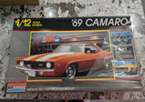 Vintage Monogram 1969 Camaro 1/12 Scale 3-in-1 Model Kit #2802 Factory Sealed Model