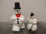 Lot Vintage 1950¡¯s Plastic Rosbro Frosty the Snowman Christmas Candy Container Model