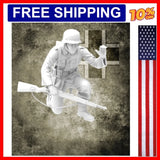 1/35 Scale Die-Cast Resin Figure Model Kit WWII German Soldier Unassembled an... Model