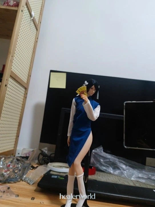 1Set Custom Female Taoist Dress Model For 1/6 Action Figure 12" Anime Clothes Model