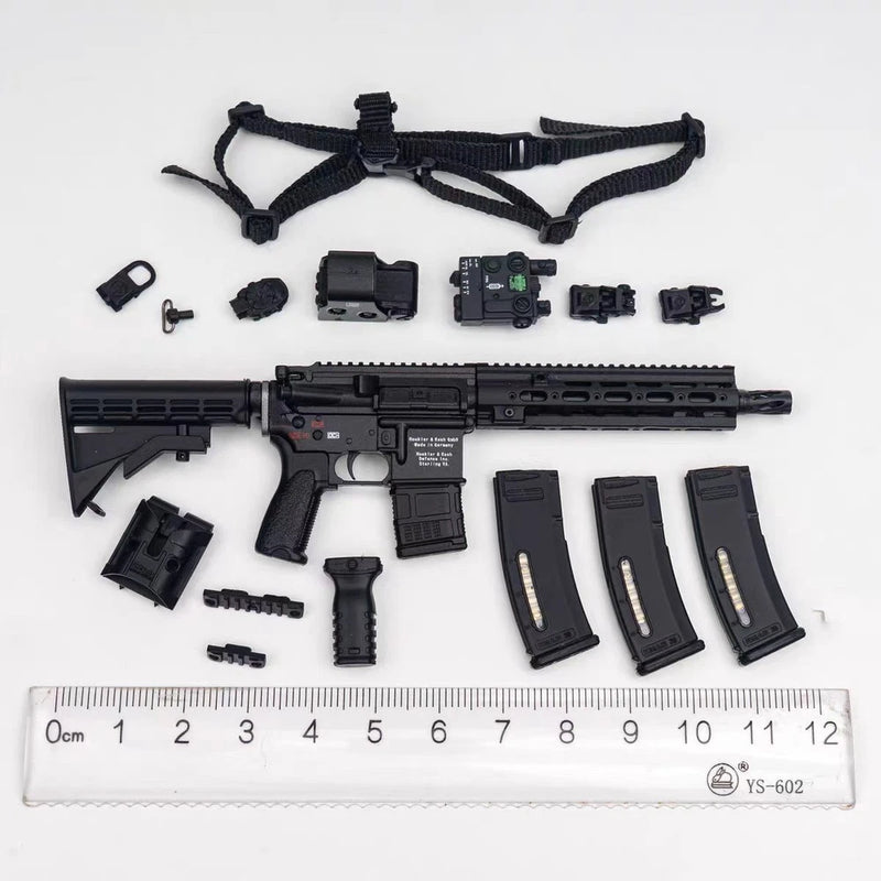 Easy&Simple ES 26074B 1/6 Scale L.A.P.D. SWAT HK416 Set Model Model