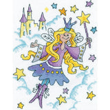 Heritage counted cross stitch kit Aida "Fairy Princess", KCFP1523-A, 13x17cm, DI Model