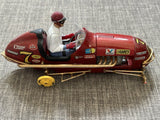 Vintage Model Car Kit Partially Built Parts & Pieces w/Driver Model
