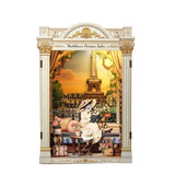 CuteBee 3D Miniature Dollhouse Madeleine's Parisian Salon DIY Book Nook Bookend Model