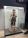 Action Figure Display Case 16" Tall Acrylic 1/6 Scale Figurine LED Light Toy Box Model