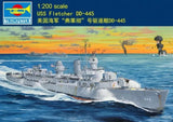 1:200 03723 USS NAVY Fletcher DD-445 Destroyer Model Assembly Kit NEW In Stock Model