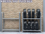 1/24 1/25 Scale Wheel/Tire Rack - For car garage/workshop diorama (set of 2) Model