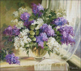 Needlework Crafts Embroidery DIY Counted Cross Stitch Kits - Curtain with Lilac Model
