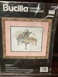 VTG 1990 Bucilla Cross Stitch Kit Watering Can #40459 8?? X 10?? Sealed Model