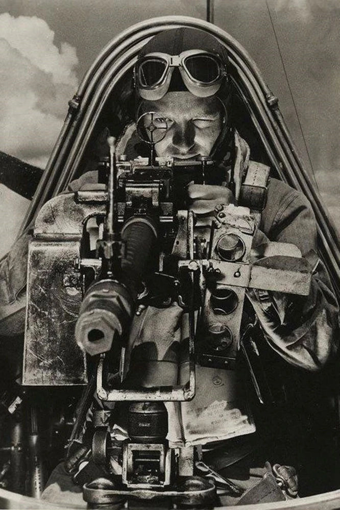 aviation machine gunner on board the aircraft WW2 Photo Glossy 4*6 in X003 Model