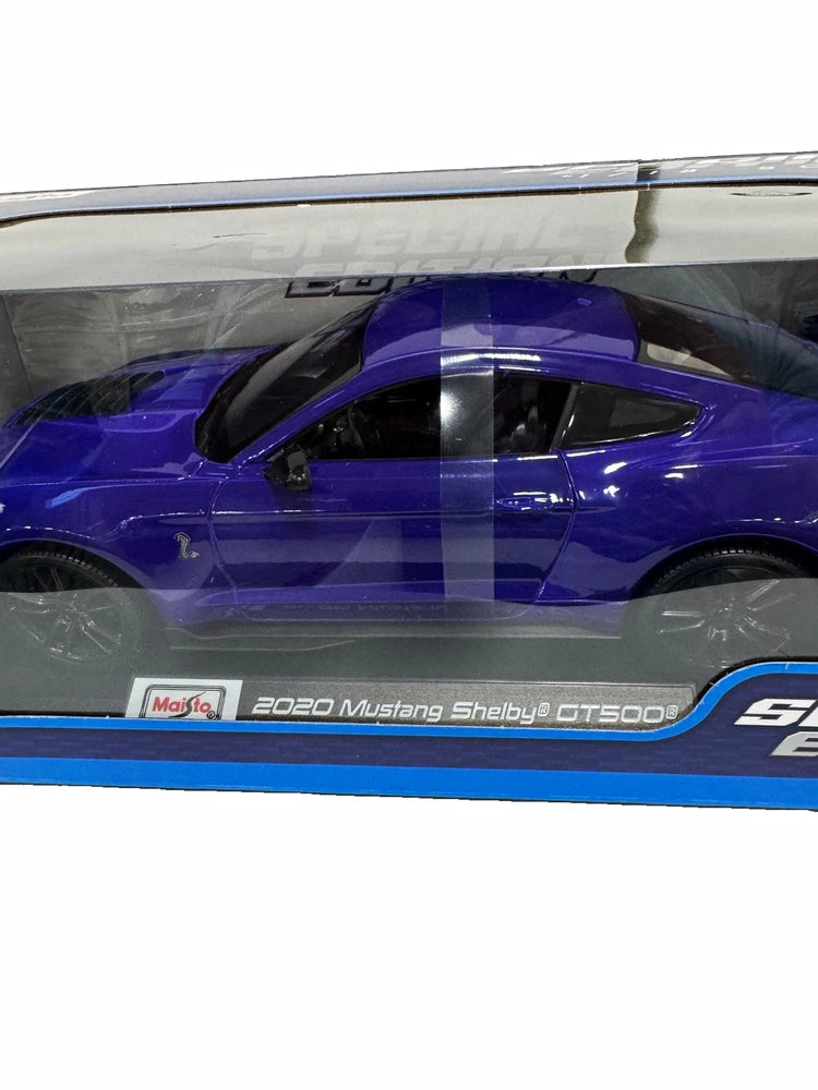 Maisto Special Edition 2020 Mustang Shelby GT500 1:18 Diecast Blue Boxed. New Model