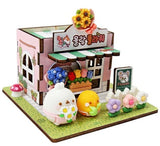 Molang Townhouse Series : Molang's Flower Shop Mood Light Making DIY Kit Set Model