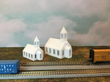 Small Town Church or Chapel Building - N Scale 1:160 - No Assembly Model